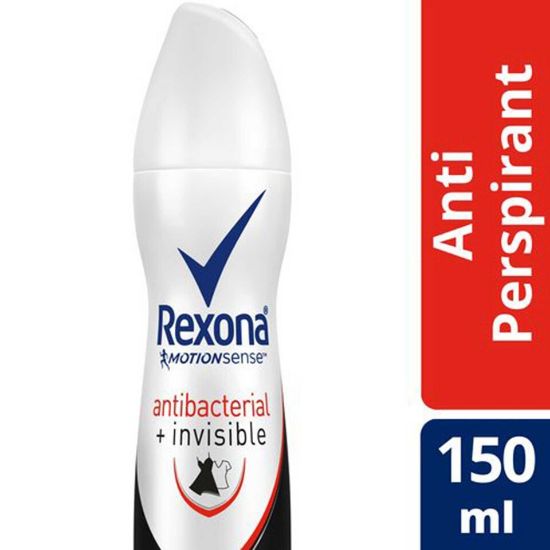 Picture of Rexona Women Antiperspirant Deodorant Antibacterial + Invisible 150ml