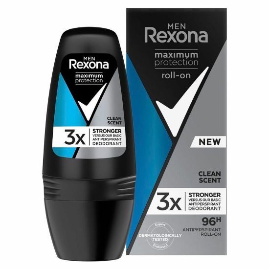 Picture of Rexona Men Antiperspirant Roll-On Clean Scent 50ml