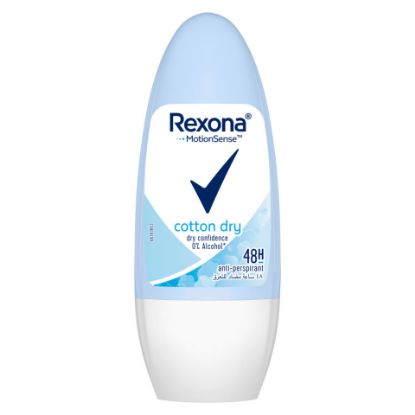 Picture of Rexona Women Antiperspirant Deodorant Roll On Cotton Dry 50ml