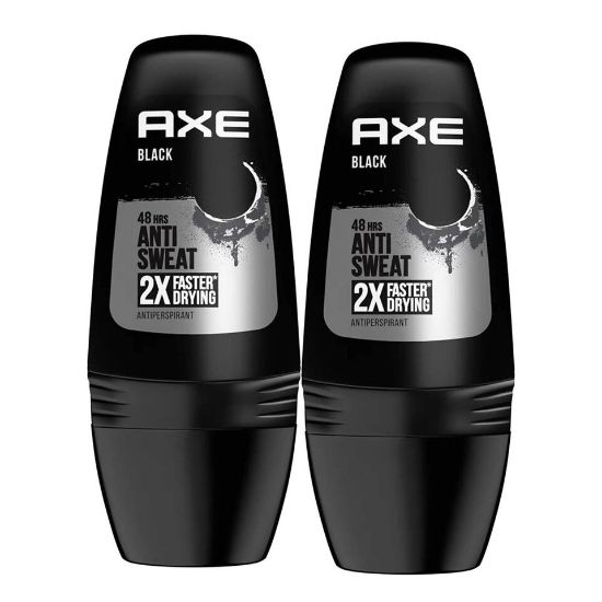 Picture of Axe Black Antiperspirant Roll On Value Pack 2 x 50ml