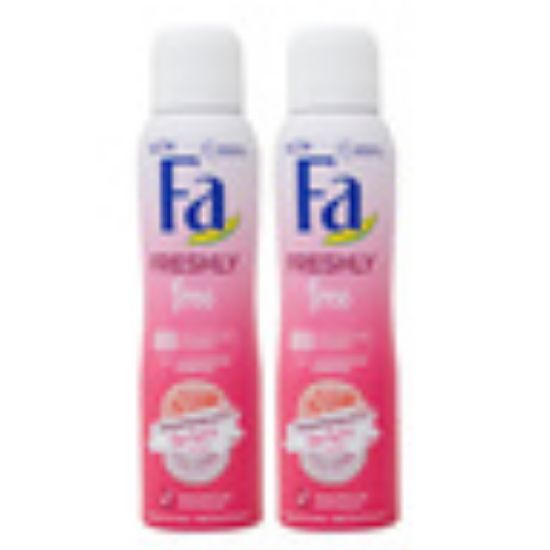 Picture of Fa Deodorant Spray Freshly Free Grapefruit & Lychee 2 x 150ml