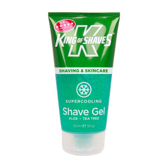 Picture of King Of Shave Super Cooling Shave Gel Aloe + Tea Tree 150ml