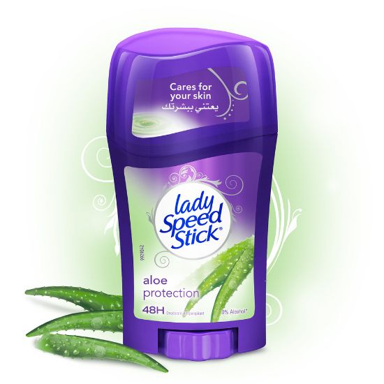 Picture of Mennen Lady Speed Stick Deodorant Anti Perspirant Aloe Protection 45g