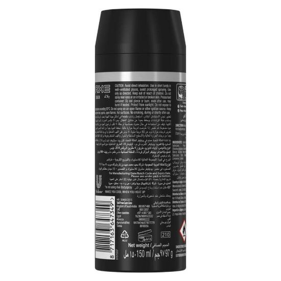 Picture of Axe Deo Black 48H Fresh Body Spray 150ml