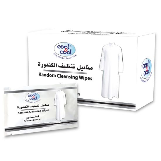 Picture of Cool & Cool Kandora Cleansing Wipes 12 pcs