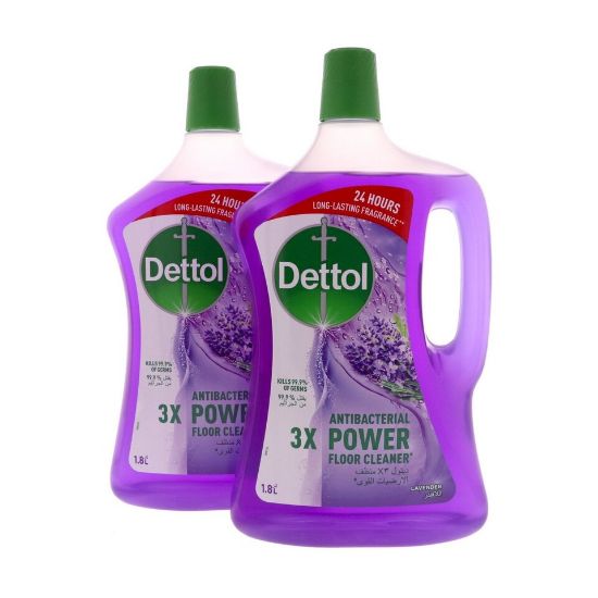 Picture of Dettol Lavender Power Antibacterial Floor Cleaner Value Pack 2 x 1.8Litre