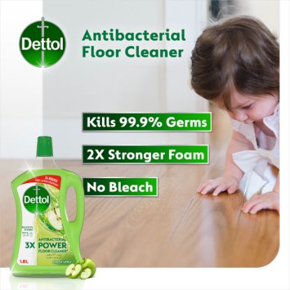 Picture of Dettol Green Apple Antibacterial Power Floor Cleaner 1.8Litre