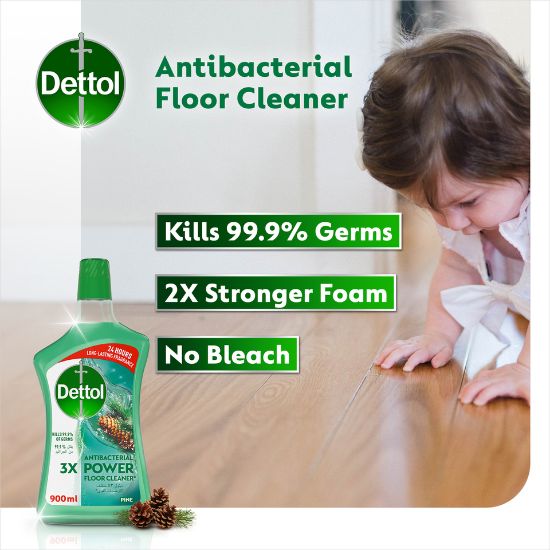 Picture of Dettol Pine Antibacterial Power Floor Cleaner 900ml