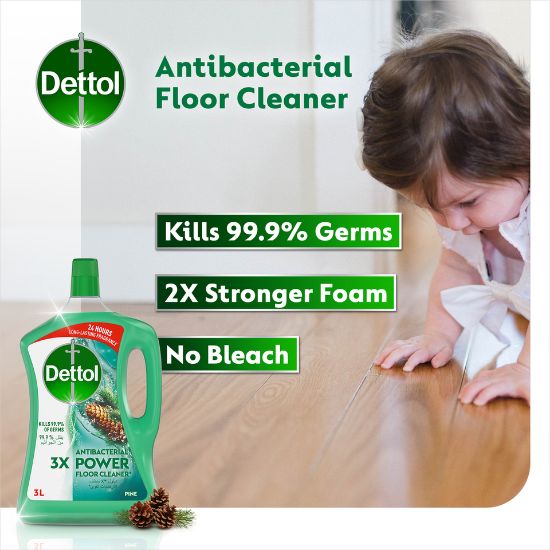 Picture of Dettol Pine Antibacterial Power Floor Cleaner 3Litre