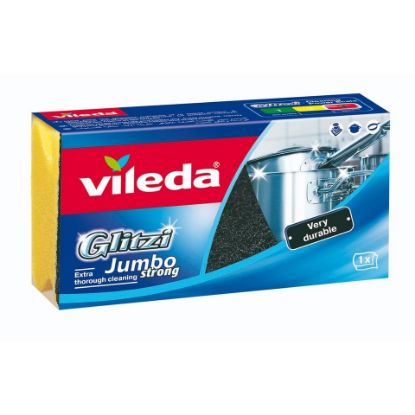 Picture of Vileda Glitzi Jumbo Sponge Scourer Dish Washing High Foam 1pc