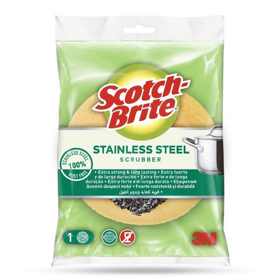 Picture of Scotch Brite Stainless Steel Spiral + Sponge 1pc