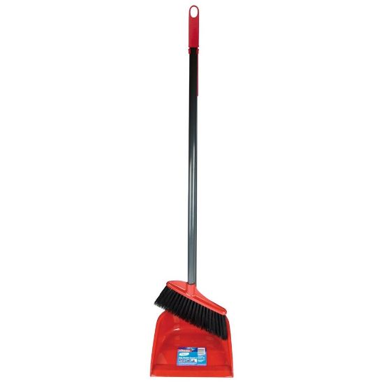 Picture of Vileda Long handle Dustpan with Broom 1set