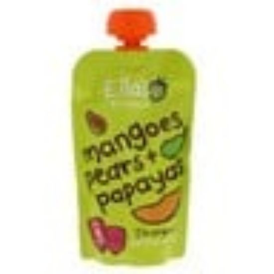 Picture of Ella's Kitchen Organic Purees Mangoes + Pears + Papayas 120g