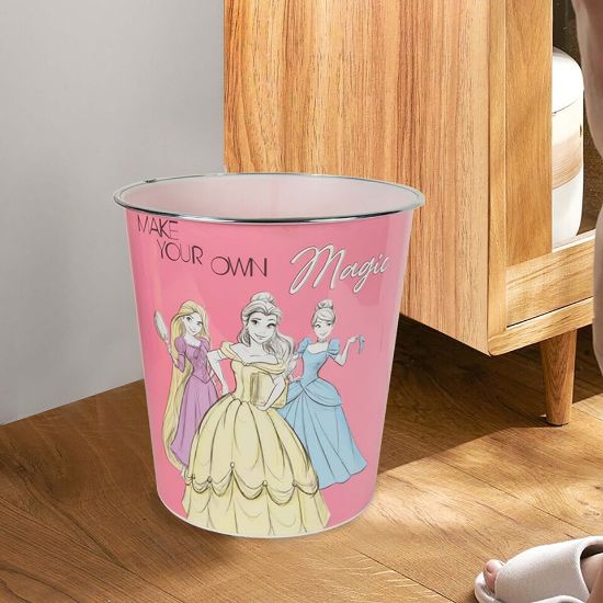 Picture of Princess Compact Waste Basket For Kid's Bedroom, 26x25 cm, Multicolored, TRHA12175