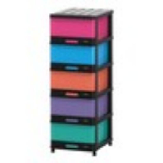 Picture of Cosmoplast Storage Cabinet 5Layer Drawer Assorted Color