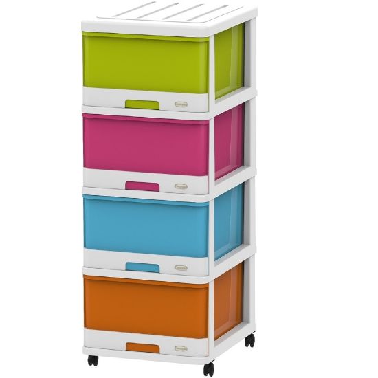 Picture of Cosmoplast Storage Cabinet 4Layer Assorted Colors