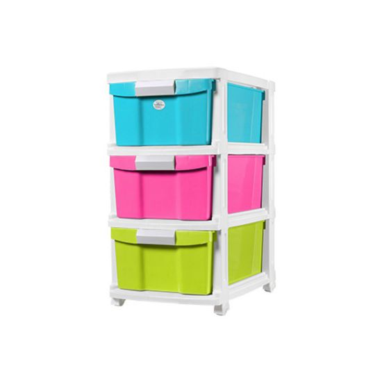 Picture of JCJ Drawer 3Tiers With Wheel 2523 Assorted Color