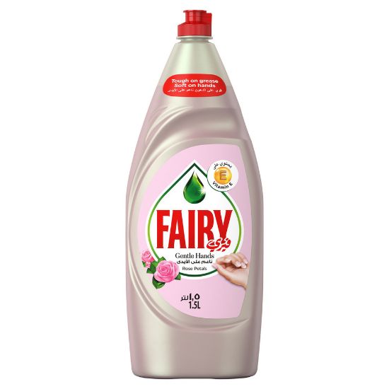 Picture of Fairy Gentle Hands Rose Petals Dishwash Liquid 1.5Litre(N)