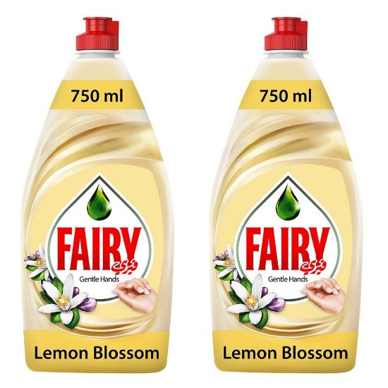 Picture of Fairy Gentle Hands Lemon Blossom Dishwashing Liquid Soap 2 x 750ml(N)