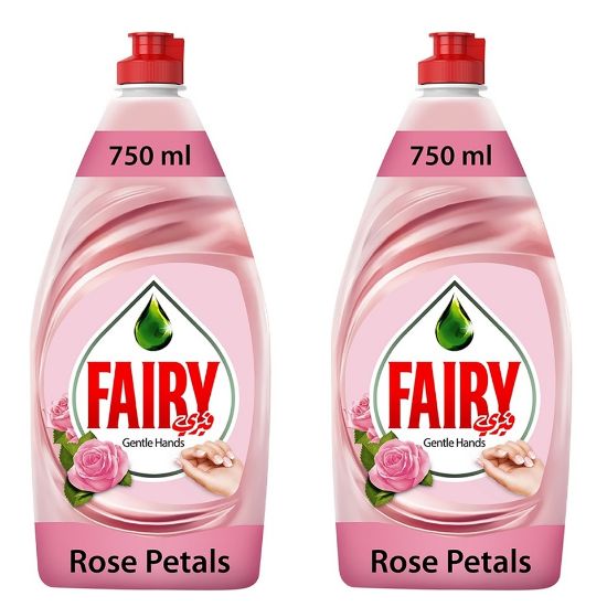 Picture of Fairy Gentle Hands Rose Petals Dishwashing Liquid Soap 2 x 750ml(N)