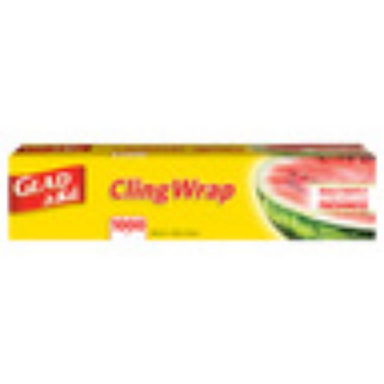 Picture of Glad Cling Wrap Clear Plastic Loop 1000 sq. ft. Size 305m x 30.5cm 1pc