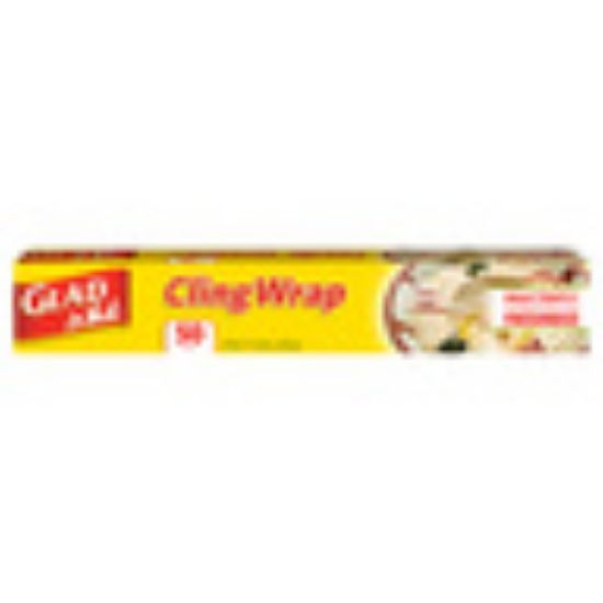 Picture of Glad Cling Wrap Plastic Wrap 50 sq. ft. Size 15.3m x 30.5cm 1pc