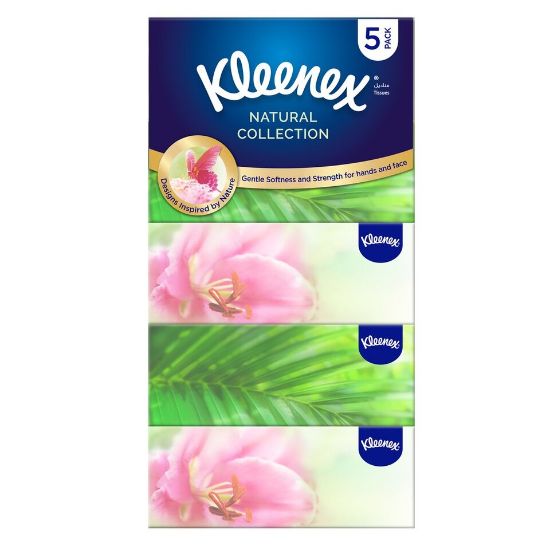 Picture of Kleenex Natural Collection Facial Tissue 5 x 170pcs