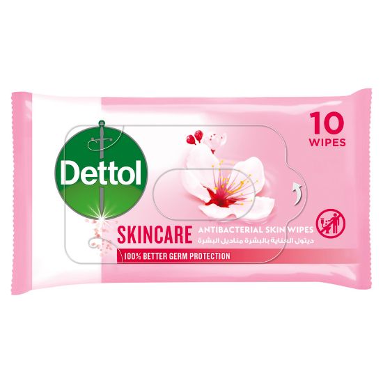 Picture of Dettol Skincare Antibacterial Skin Wipes 10pcs