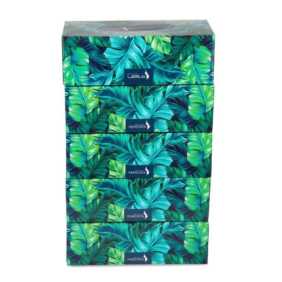 Picture of Peacock Facial Tissue 5 x 150 Sheets