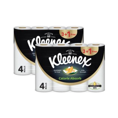 Picture of Kleenex Viva Household Kitchen Towel Rolls 3ply 50 Sheets 6+2