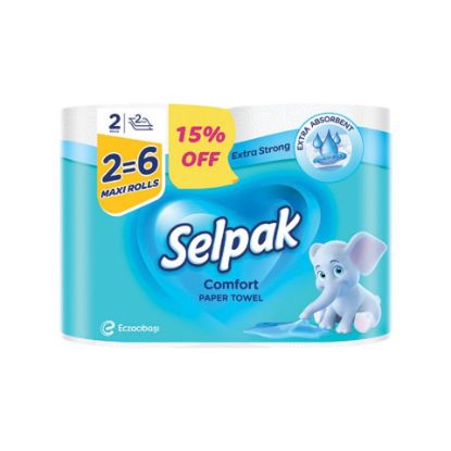 Picture of Selpak Comfort Paper Towel Maxi Rolls 2 pcs