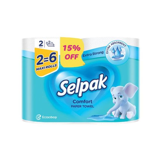 Picture of Selpak Comfort Paper Towel Maxi Rolls 2 pcs