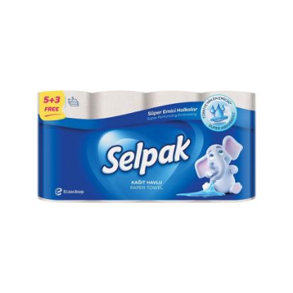 Picture of Selpak Paper Towel Super Absorbent 3ply 5+3