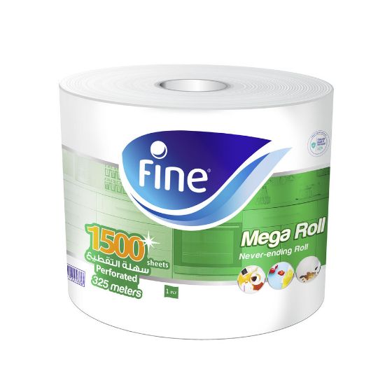 Picture of Fine Paper Towel Mega Roll 325m 1500 Sheets