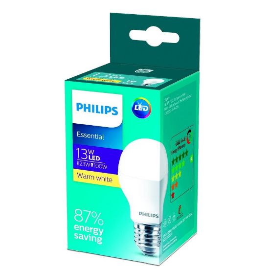 Picture of Philips Essential LED Bulb 2pcs 13W E27 Warm White