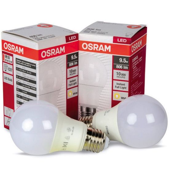 Picture of Osram LED Bulb 9.5W E27 A60 CW Frs 2pcs