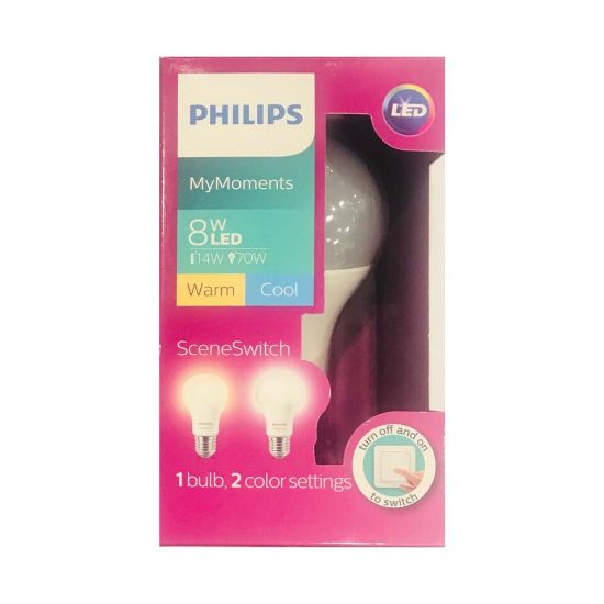 Picture of Philips Scene Switch LED Bulb 8W E27 Cool Daylight/Warm White