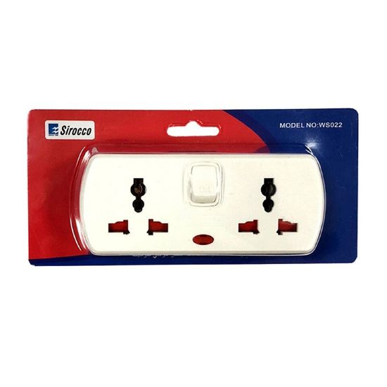 Picture of Sirocco Multi Socket 2/3 Pin 4Way W024P