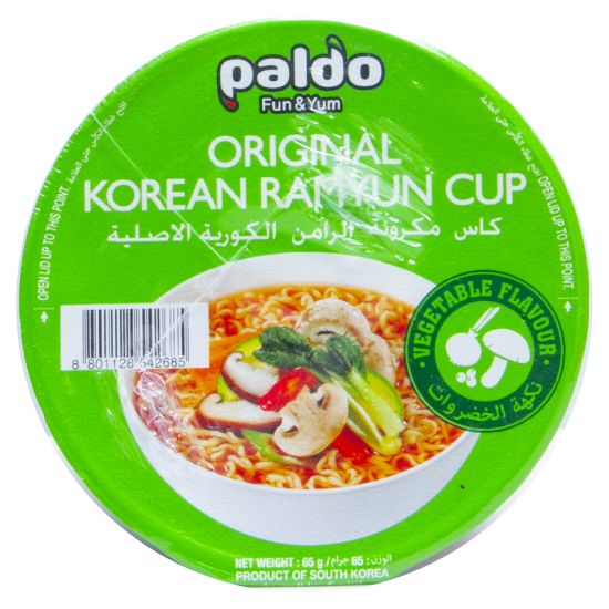 Picture of Palado Original Korean Ramyun Cup Noodles Vegetable Flavour 60g(N)