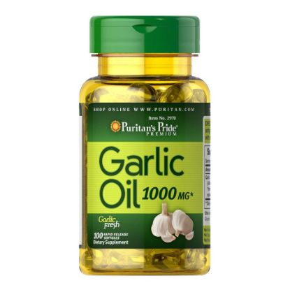 Picture of Puritan's Pride Garlic Oil 1000mg 100pcs