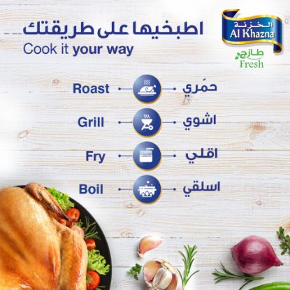 Picture of Al Khazna Fresh Whole Chicken 700 g(N)