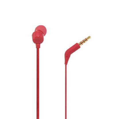 Picture of JBL In-Ear Headphone with One-Button Remote T110 Red