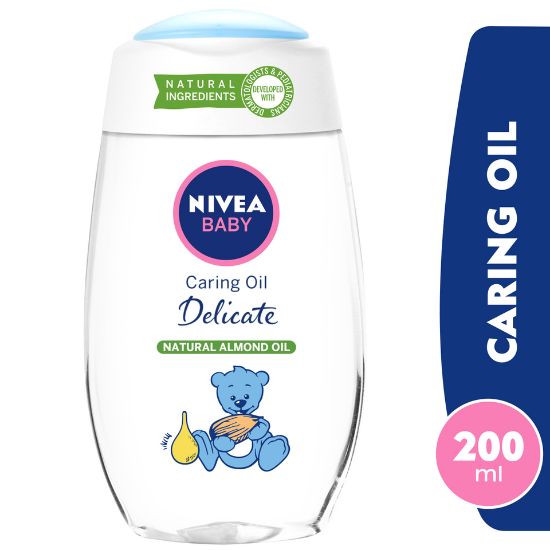 Picture of Nivea Baby Delicate Caring Oil Natural Almond Oil 200ml