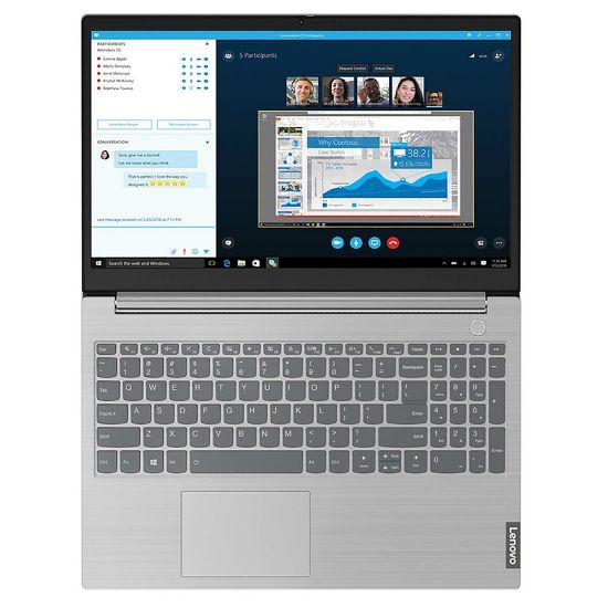 Picture of Lenovo ThinkBook 15-20SM001EAX Intel Core i7-1065G7, 8GB RAM, 512GB SSD, Intel Iris Plus Graphics, 15.6 inch Screen, Windows 10 Pro, Mineral Grey