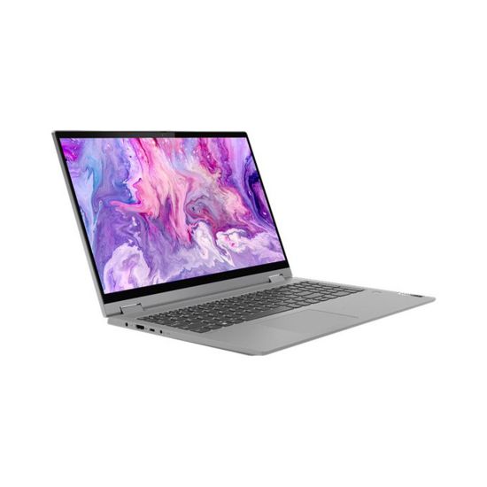 Picture of Lenovo IdeaPad Flex 5, (82HS00HPAX) Convertible Laptop, Core i3-1115G4, 4GB RAM, 256GB SSD, 14" FHD Touch, Windows 10,Gray,English-Arabic Keyboard