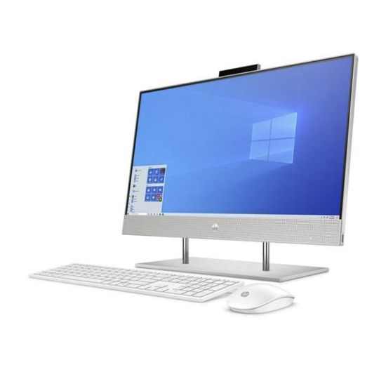 Picture of HP 24-DP001 All-in-One Pavilion Desktop(107J9EA#ABV),Core i5-1035G1,8GB,1TB HDD,256GB SSD,NVIDIA 2GB GDDR5, Windows 10,23.8 inch FHD,Silver