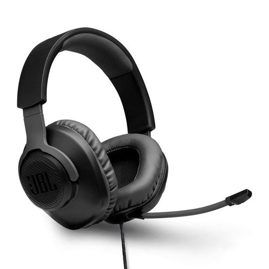 Picture of JBL QUANTUM100 Wired Over Ear Headphones Black