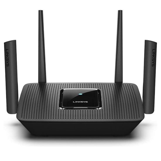 Picture of Linksys MR9000-ME Tri-Band Mesh WiFi 5 Router (AC3000, Compatible with Velop Whole Home WiFi System, 4 Gigabit Ethernet Ports, Parental Controls Via Linksys App), Black