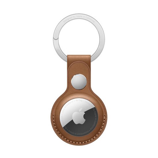 Picture of Apple AirTag Leather Key Ring - Saddle Brown (MX4M2ZE)