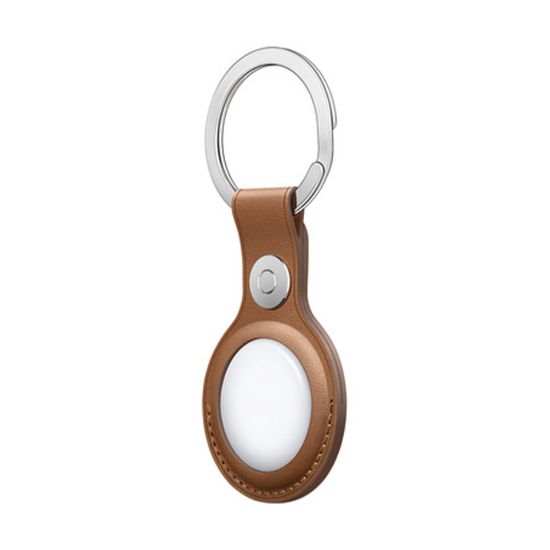 Picture of Apple AirTag Leather Key Ring - Saddle Brown (MX4M2ZE)